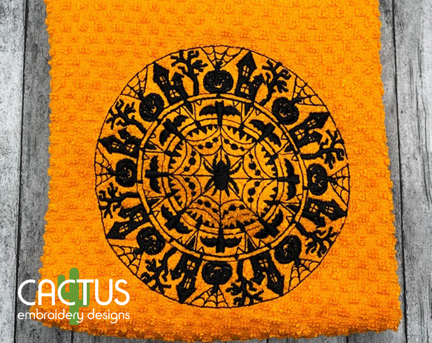 Halloween Mandala Embroidery Design