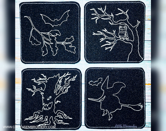 Halloween Coasters Set of 4 Design