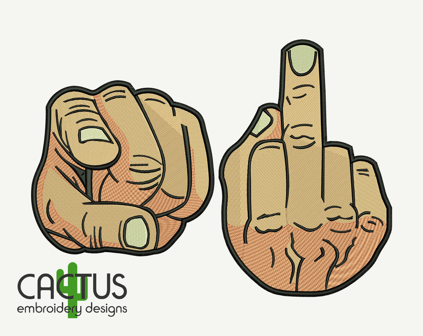 Hands Set of 2 Embroidery Designs
