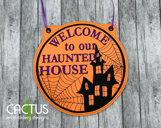 Haunted House Door Sign