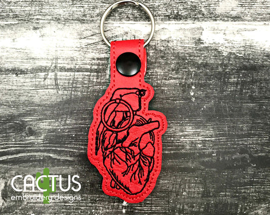 Heart Grenade Snap Tab