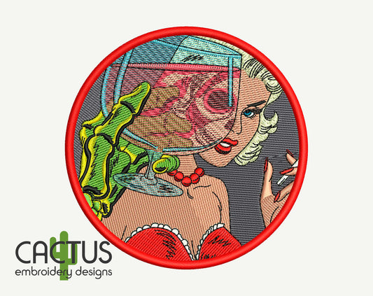 Illusion Patch Embroidery Design