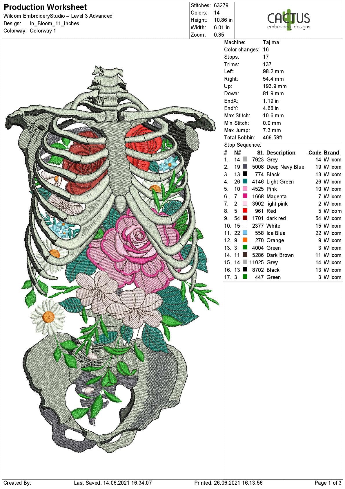 In Bloom Embroidery Design