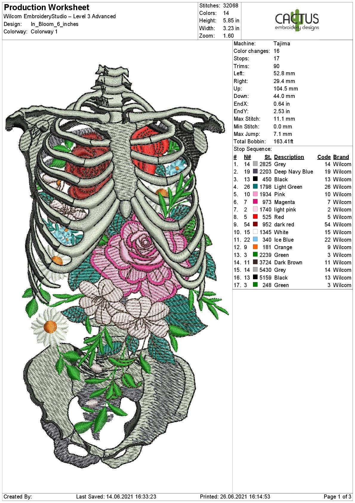 In Bloom Embroidery Design