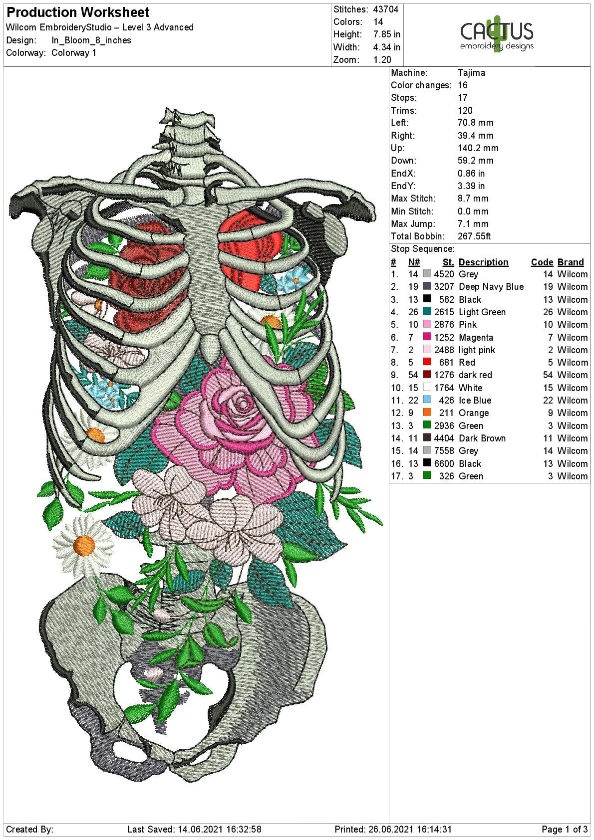 In Bloom Embroidery Design