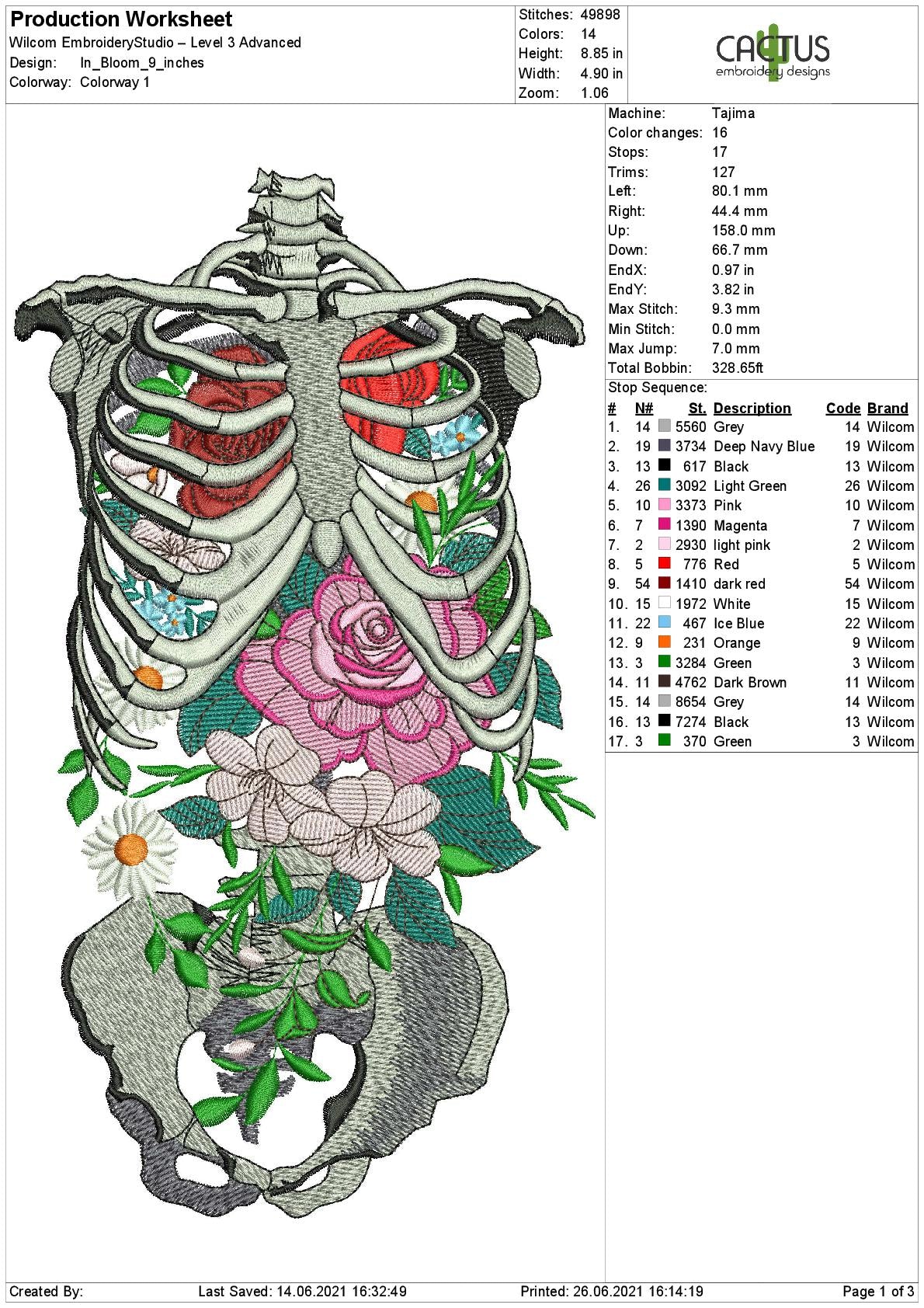 In Bloom Embroidery Design