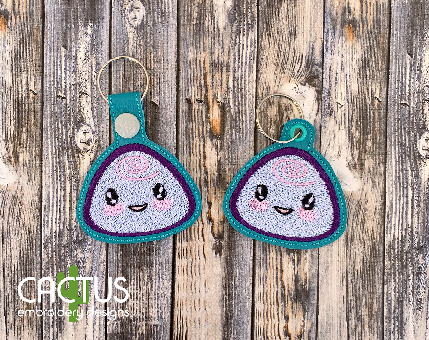 Kawaii Food Set of 5 Eyelet Fobs & Snap Tabs