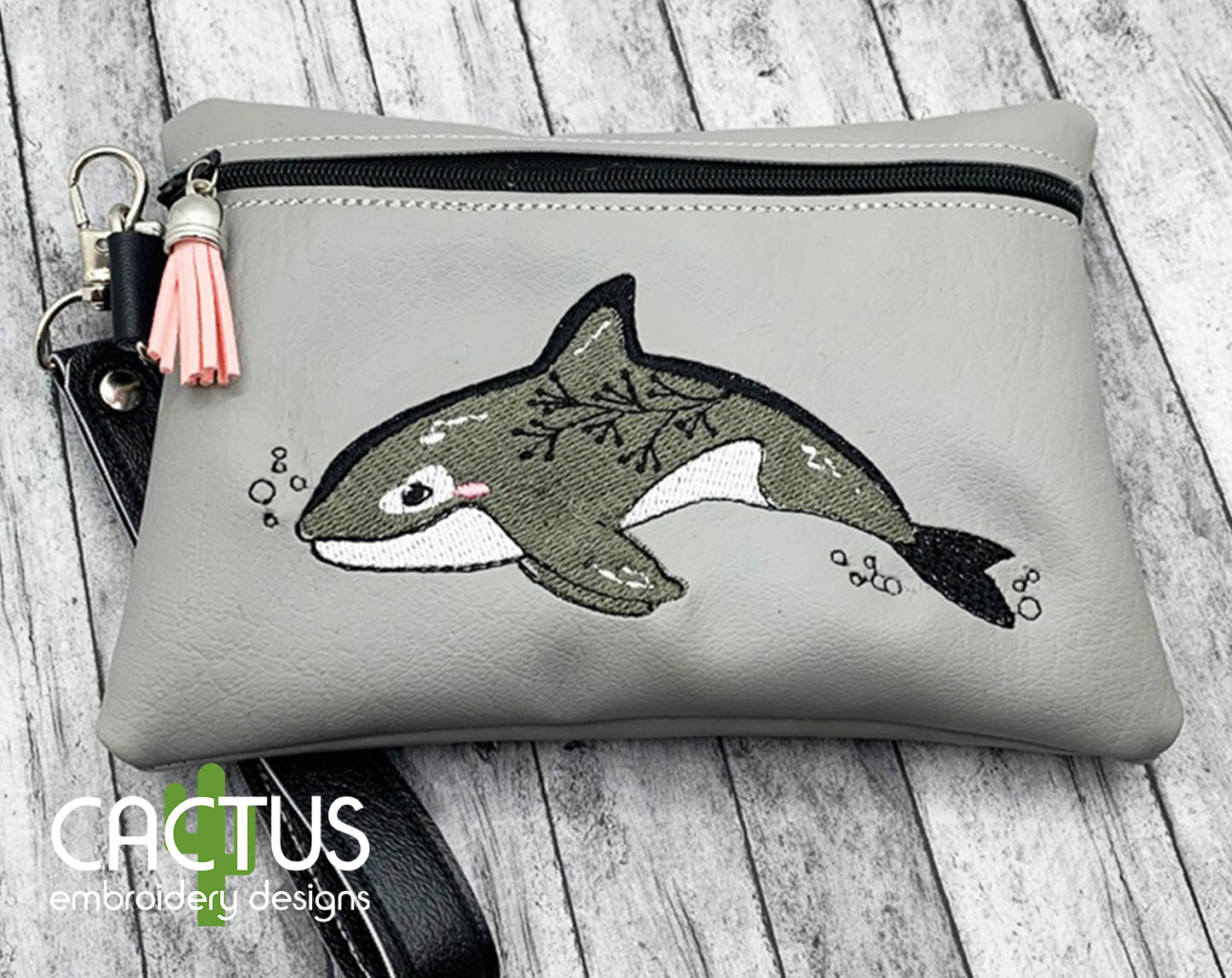 Killer Whale Applique Embroidery Design