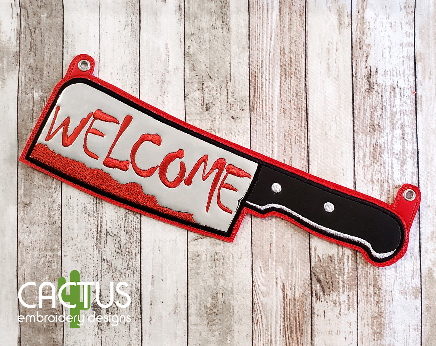 Knife Welcome Door Sign
