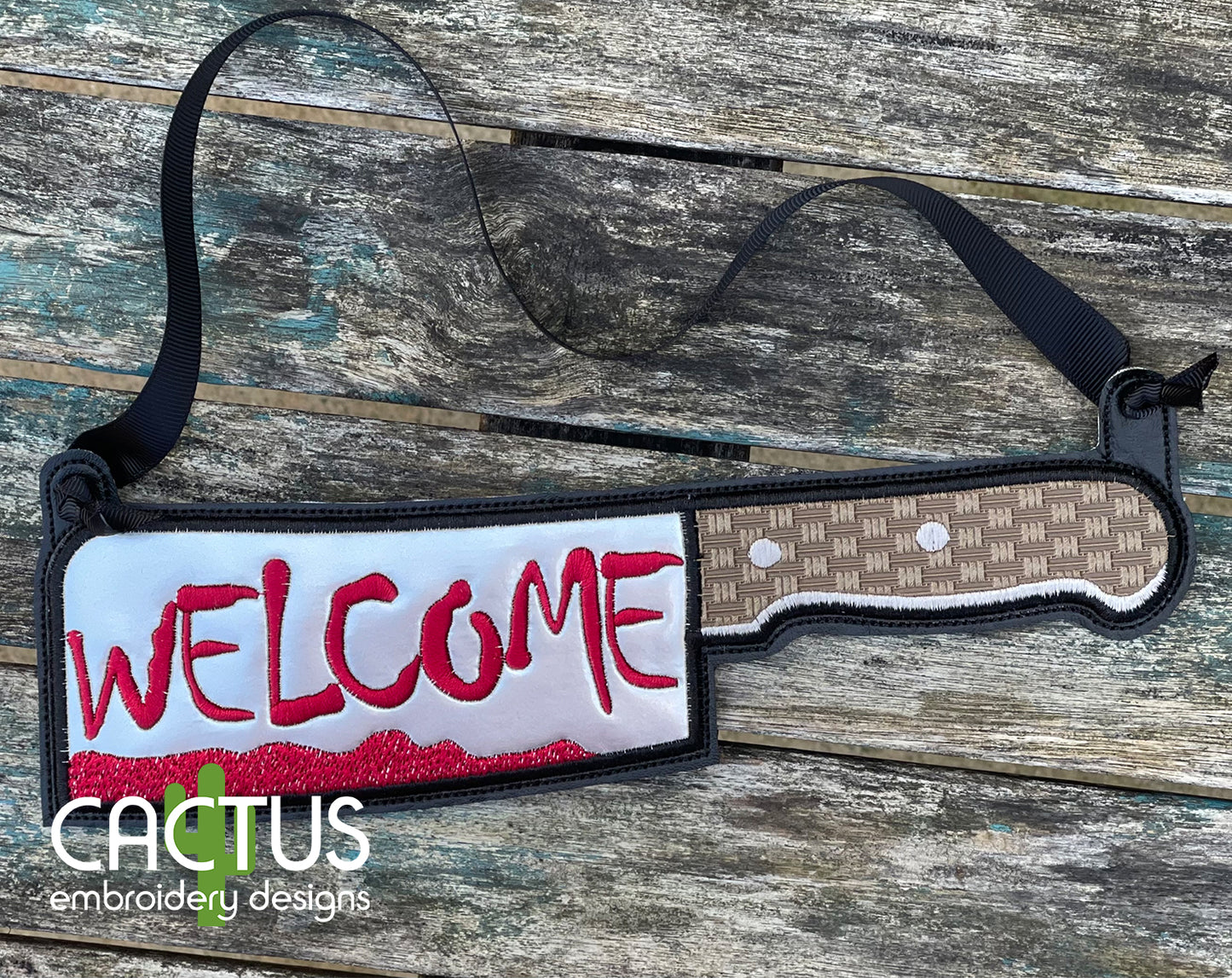 Knife Welcome Door Sign