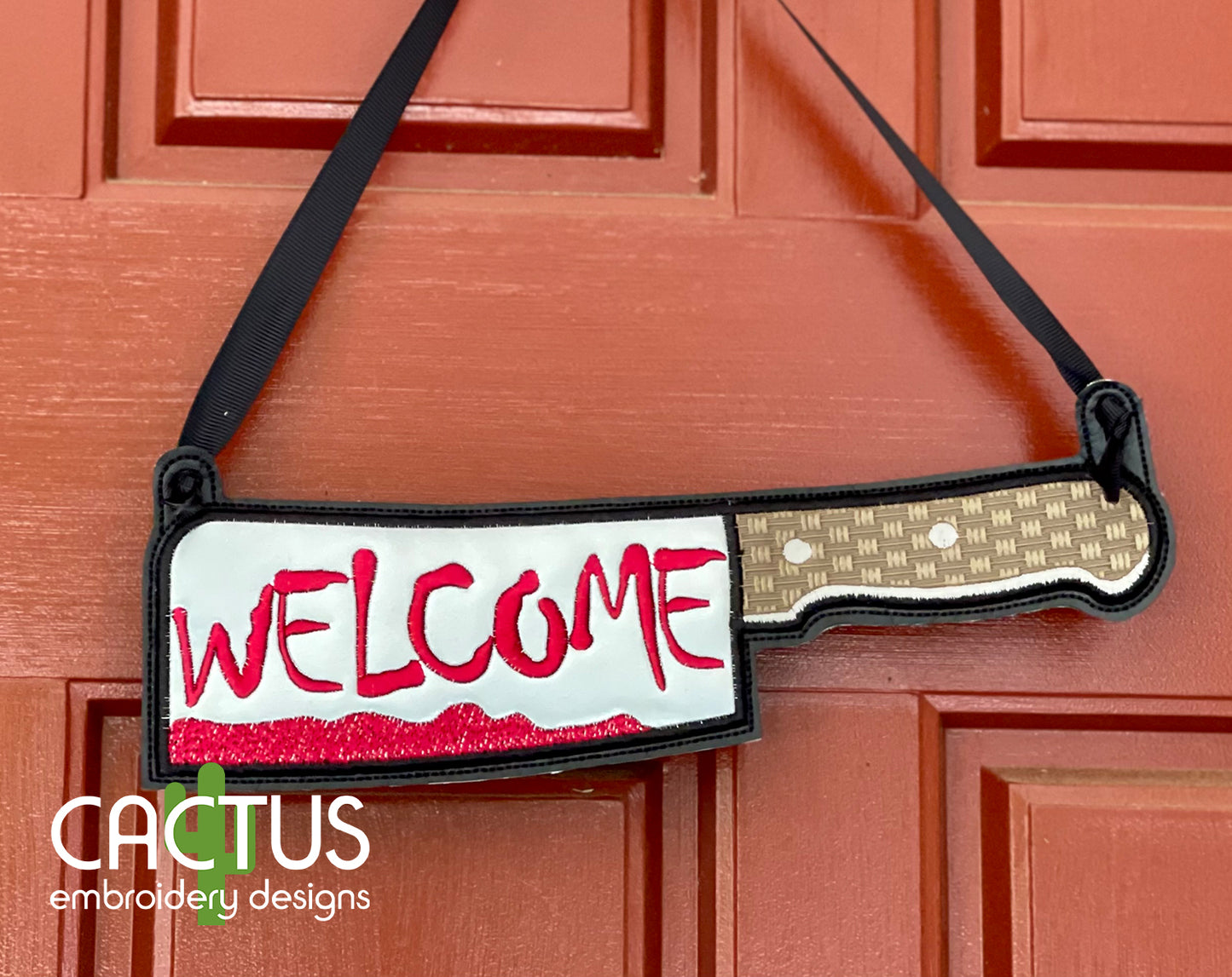 Knife Welcome Door Sign