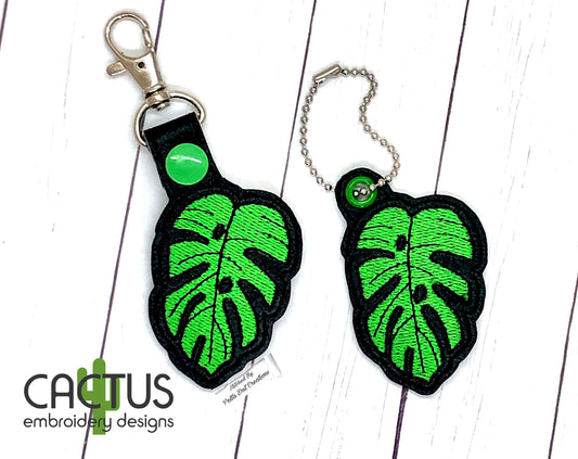 Leaf Snap Tab & Eyelet Fob