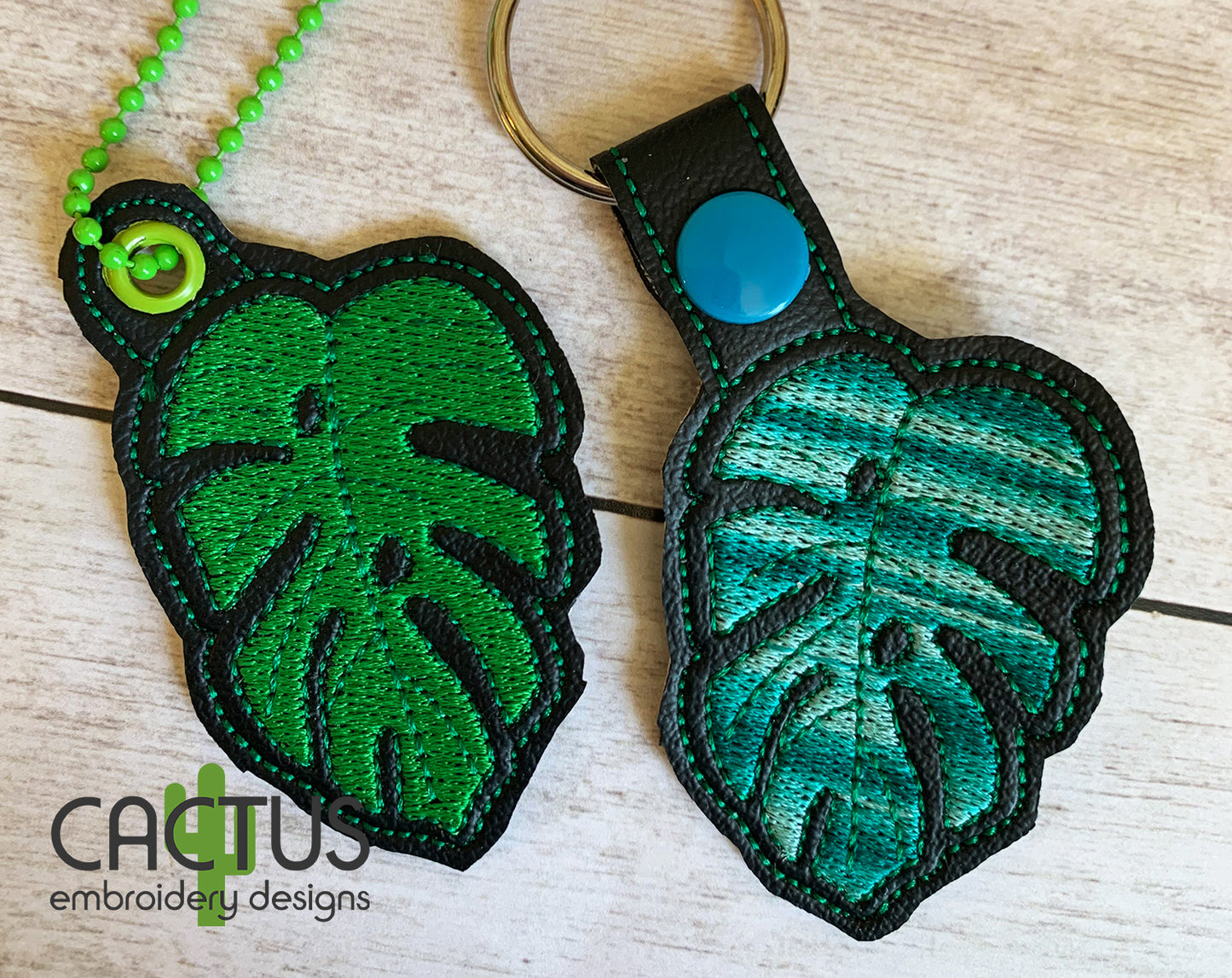 Leaf Snap Tab & Eyelet Fob