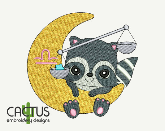 Libra Embroidery Design