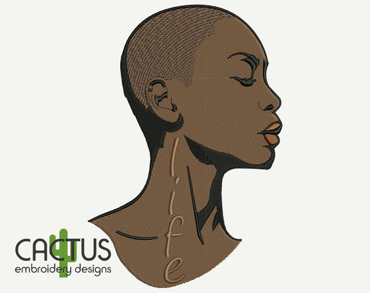 Life Embroidery Design