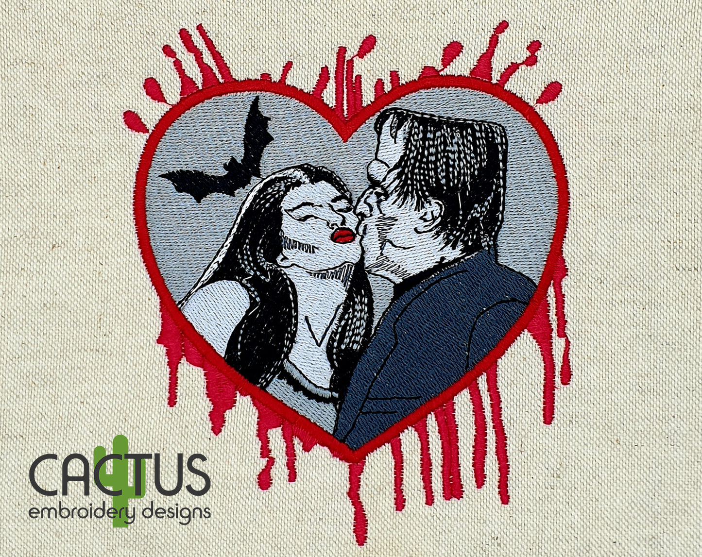 Lily and Herman Embroidery Design