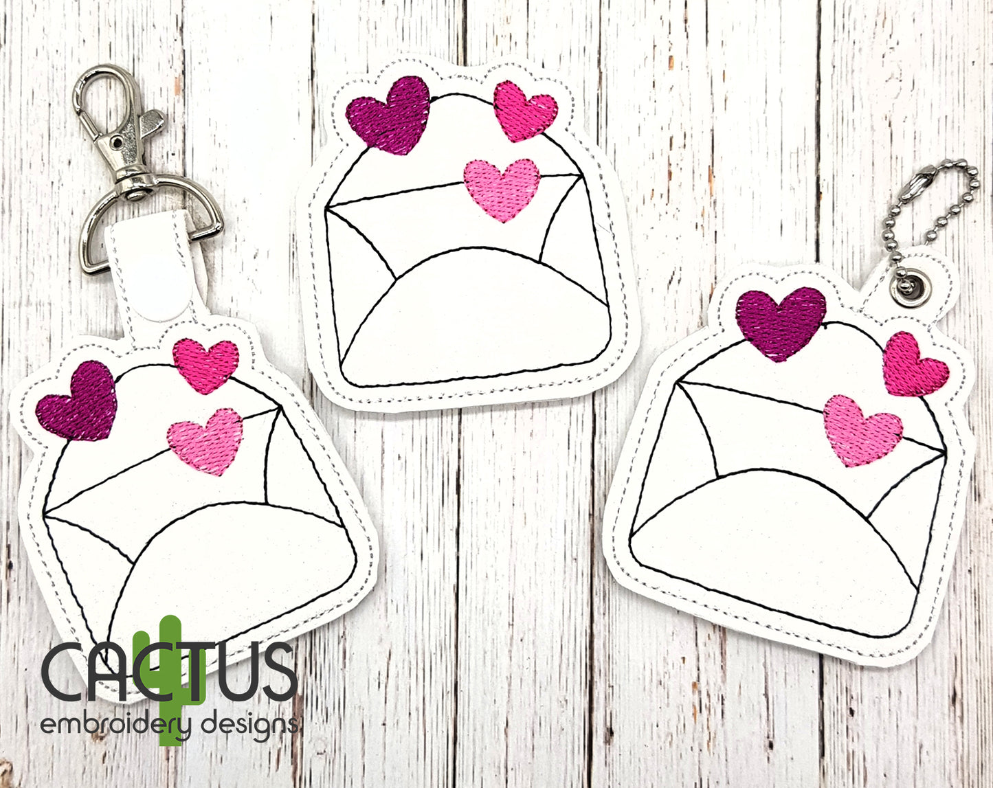 Love Letter Eyelet Fob, Snap Tab & Feltie