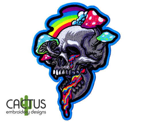 Magic Mushroom Patch Embroidery Design