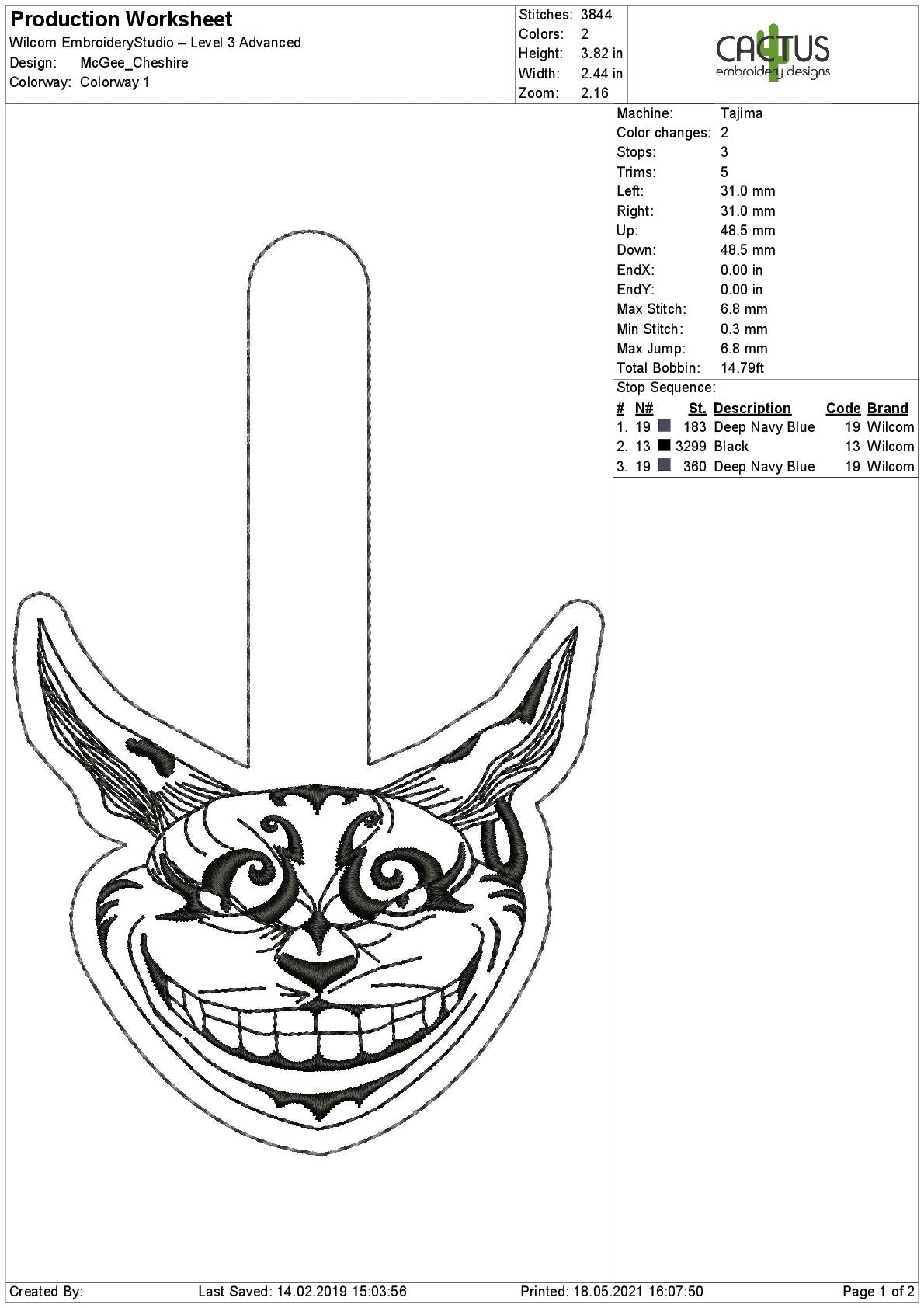 Creepy Cat Snap Tab