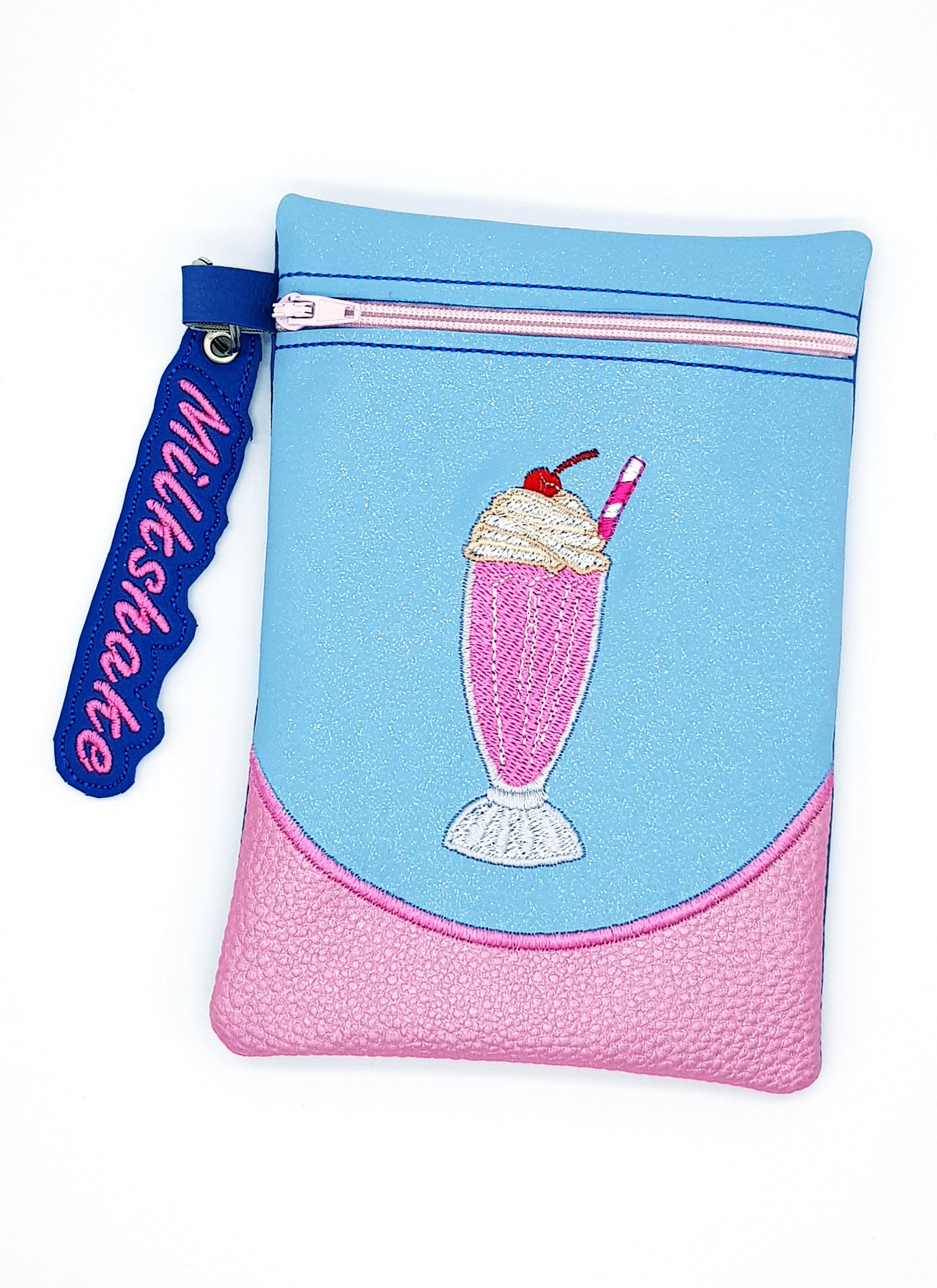 Milkshake Zipper Bag & Eyelet Fob