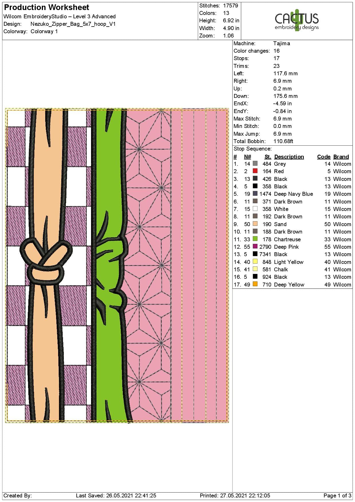 N Sister Zipper Bag