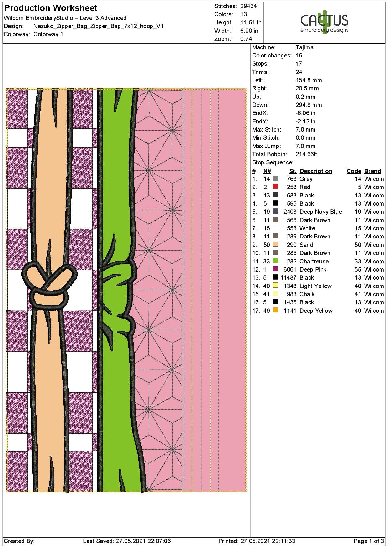 N Sister Zipper Bag