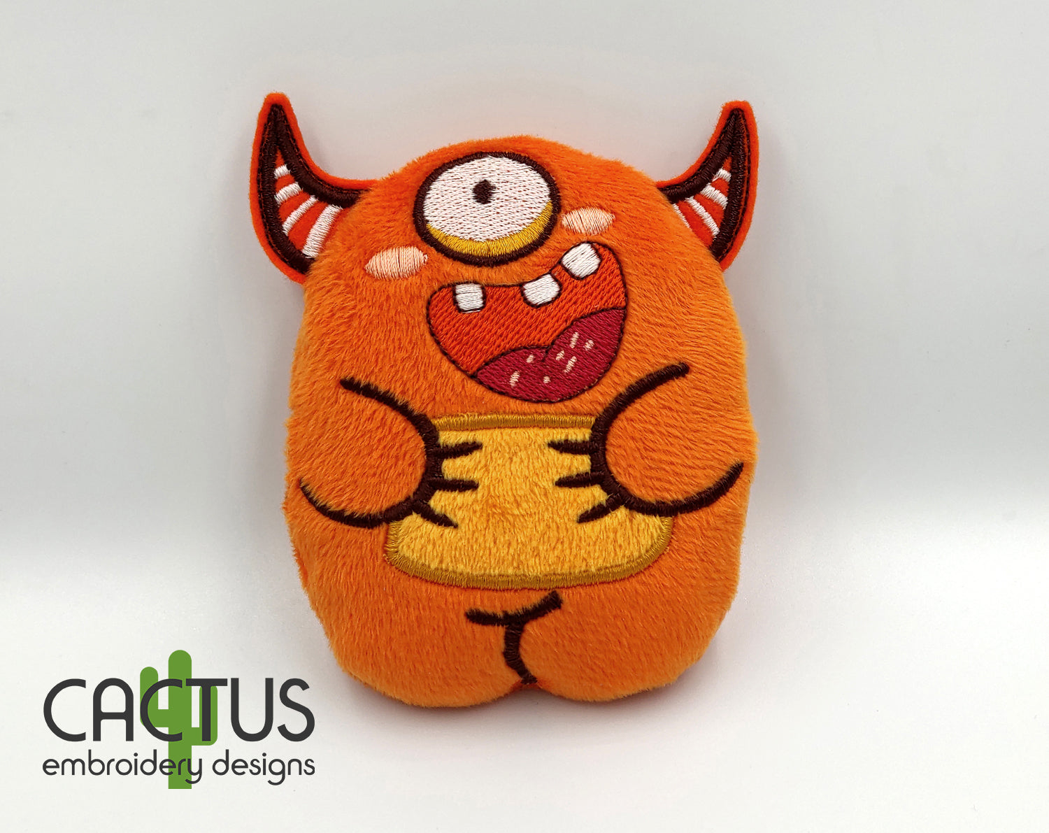 one eyed monsters One Eyed Monster Plushie – Cactus Embroidery Designs