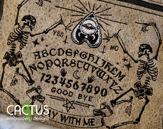 Ouija Board Embroidery Design