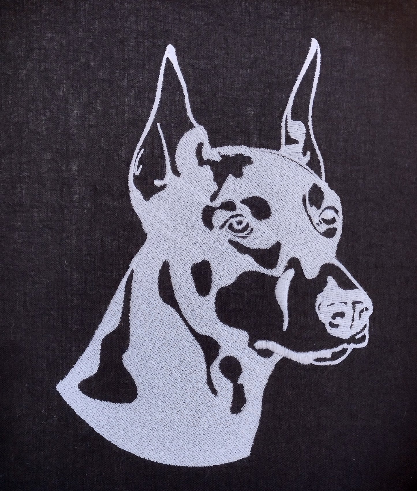 Doberman Embroidery Design