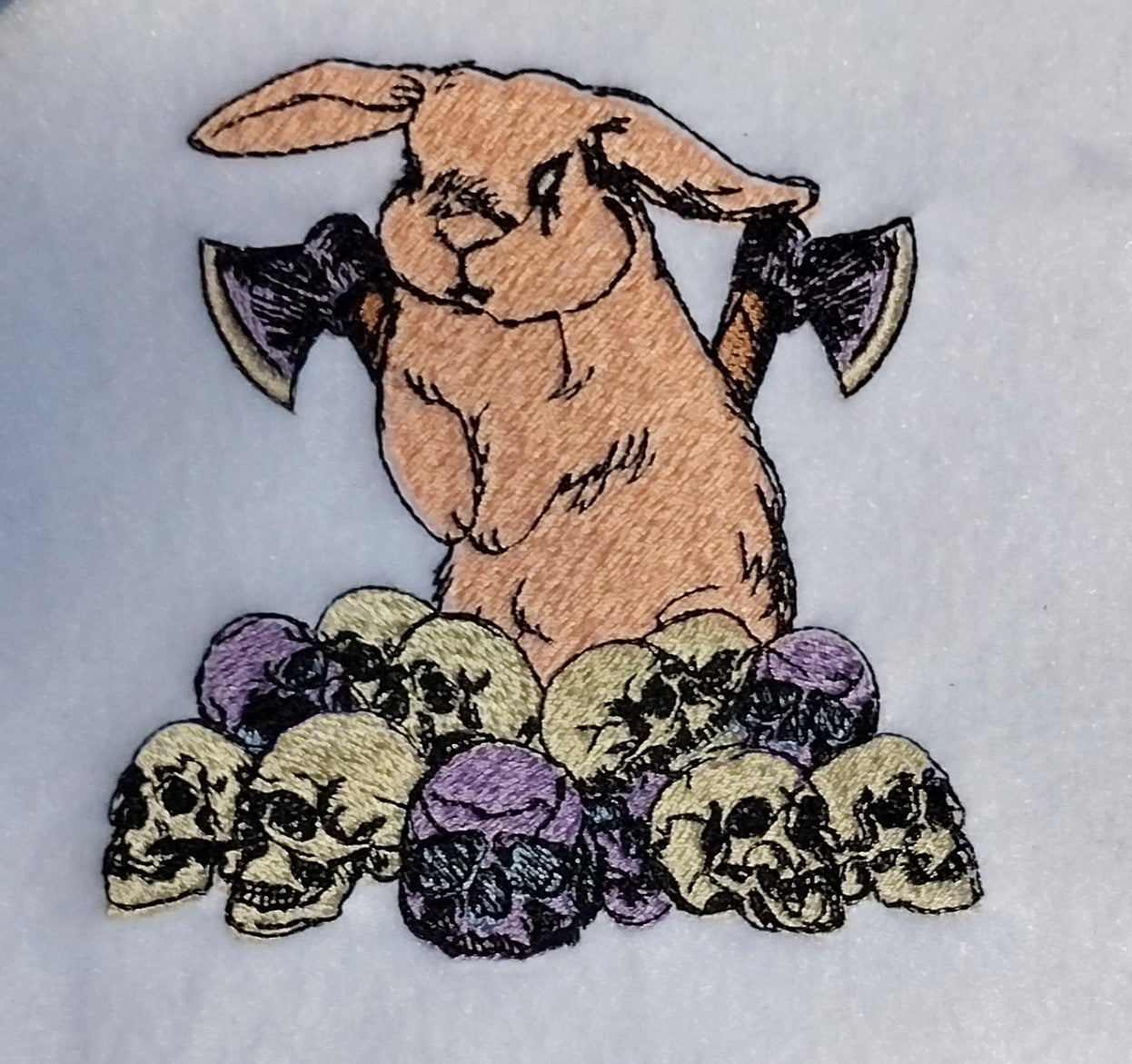Pink Rrabbit Embroidery Design
