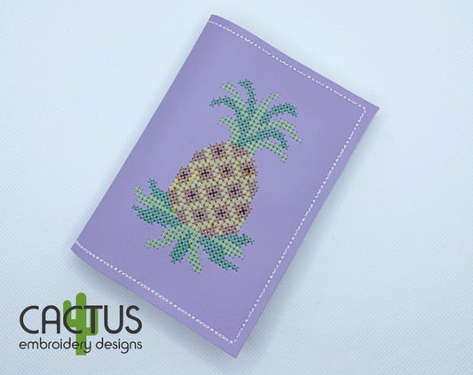 Pineapple Cross-Stitch Notebook Cover