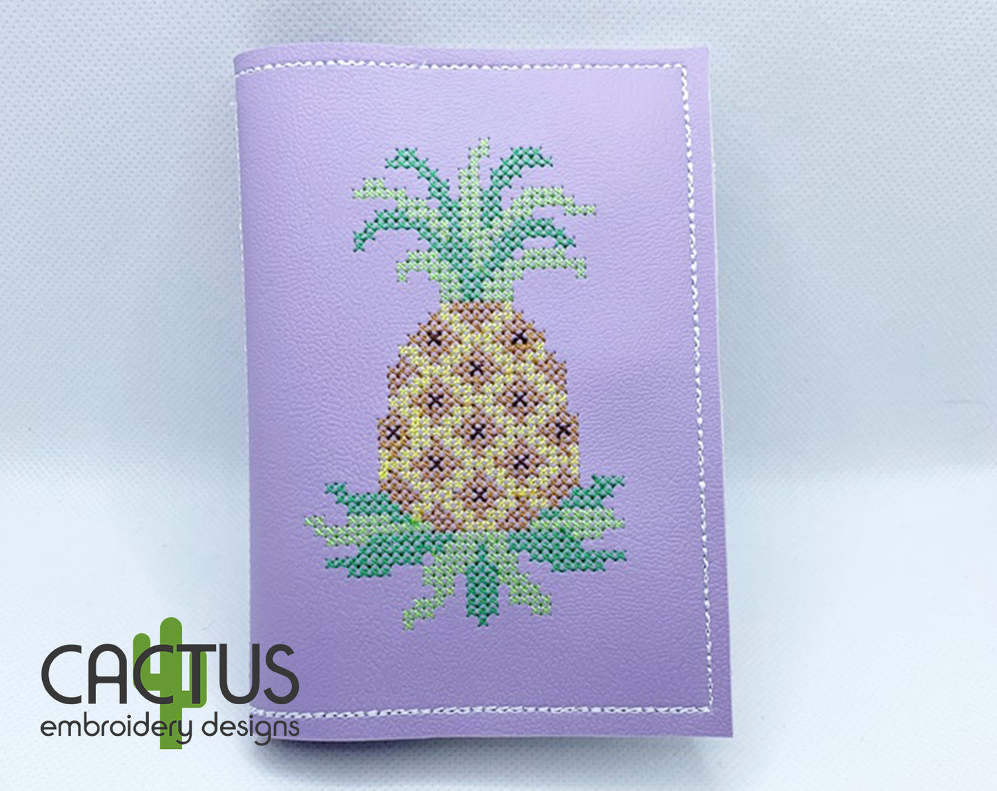 Pineapple Cross-Stitch Notebook Cover