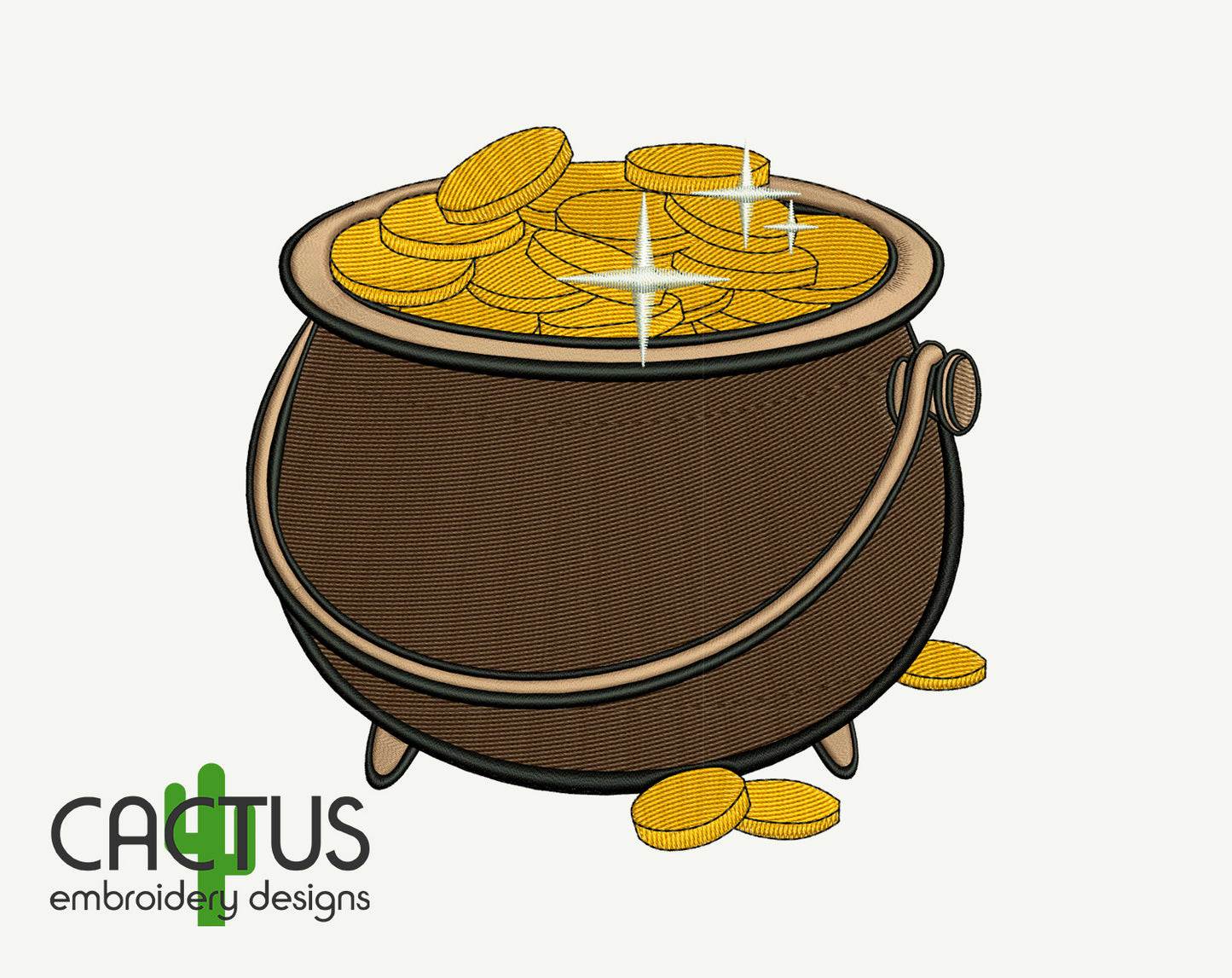 Pot of Gold Embroidery Design