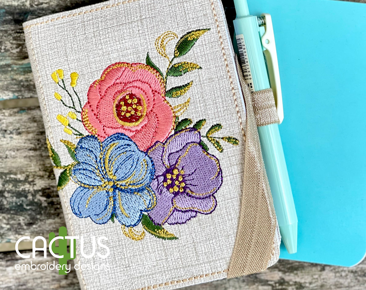 Pretty Flowers Embroidery Design