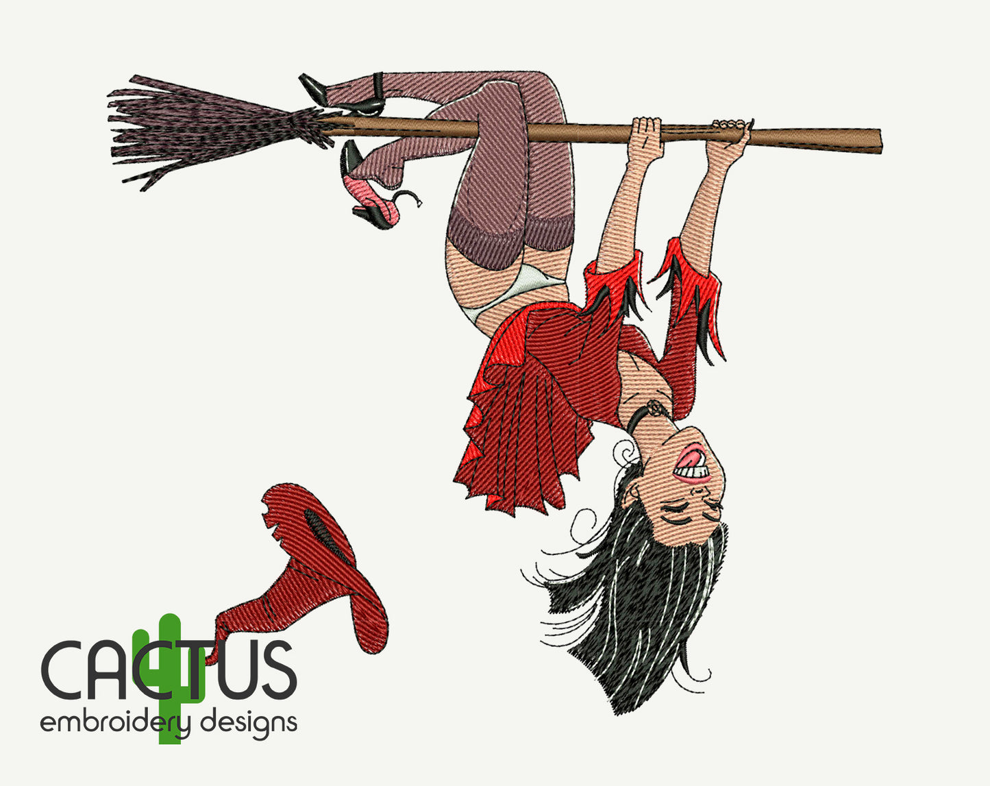Pretty Witch Embroidery Design
