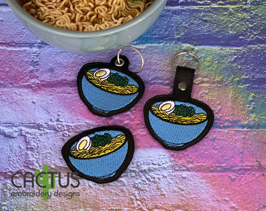 Ramen Set of Eyelet Fob, Feltie, Snap Tab