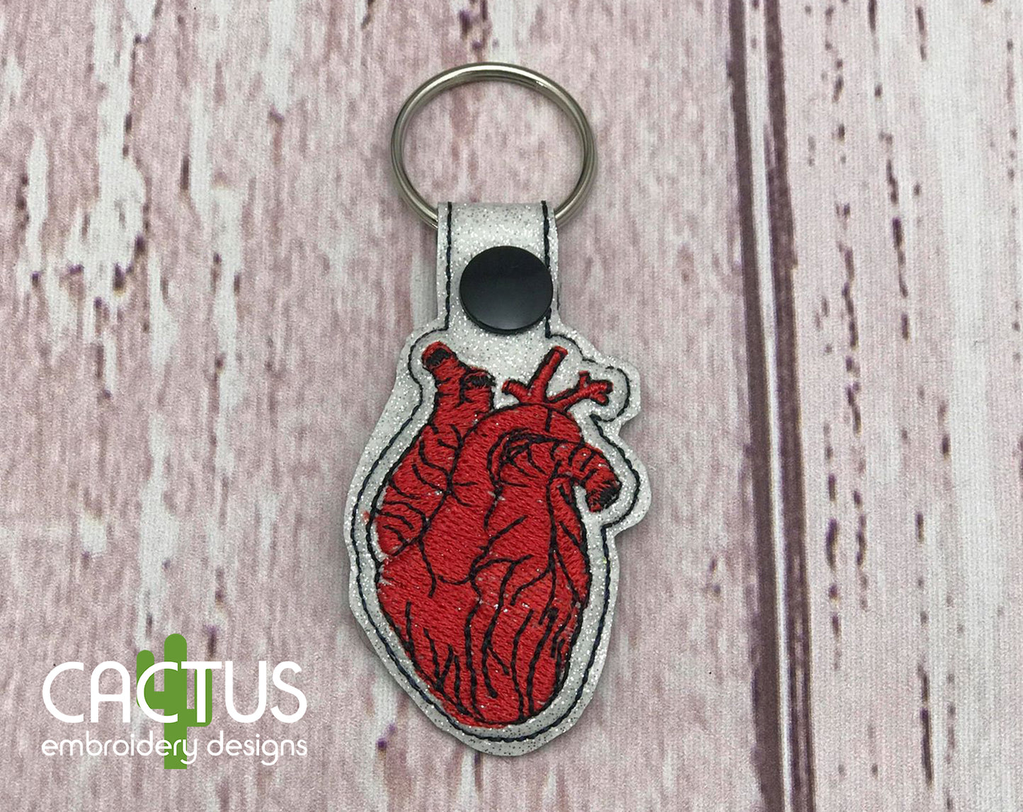 Realistic Heart Snap Tab