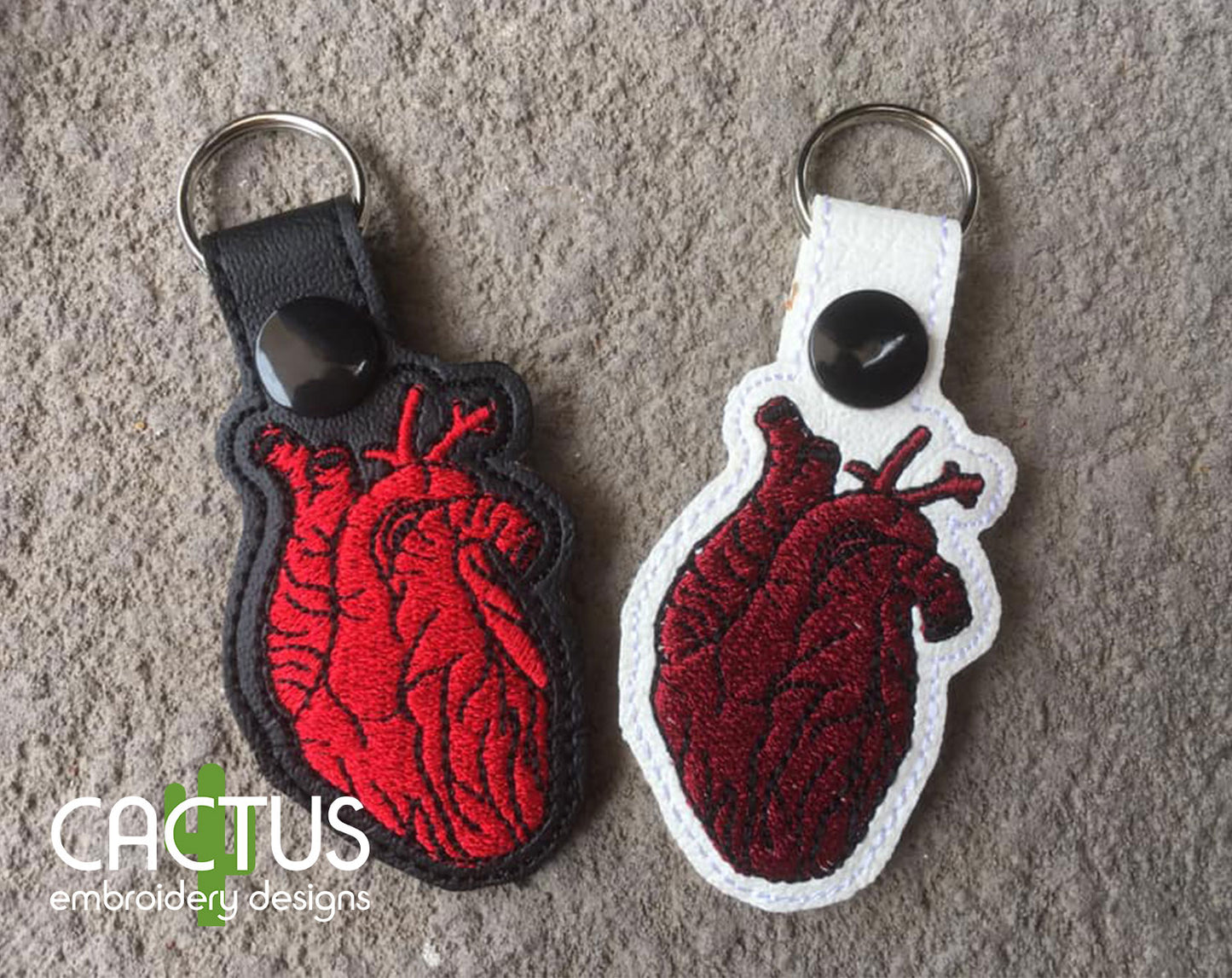 Realistic Heart Snap Tab