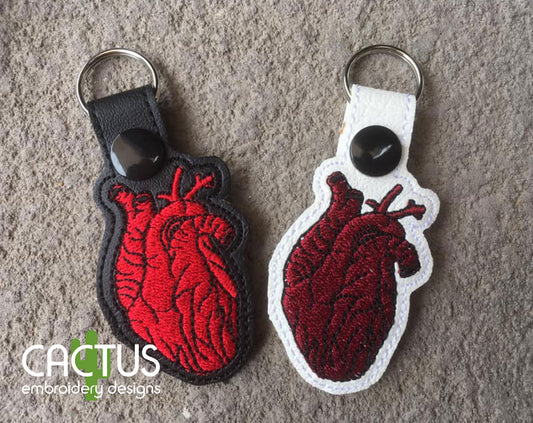 Realistic Heart Snap Tab