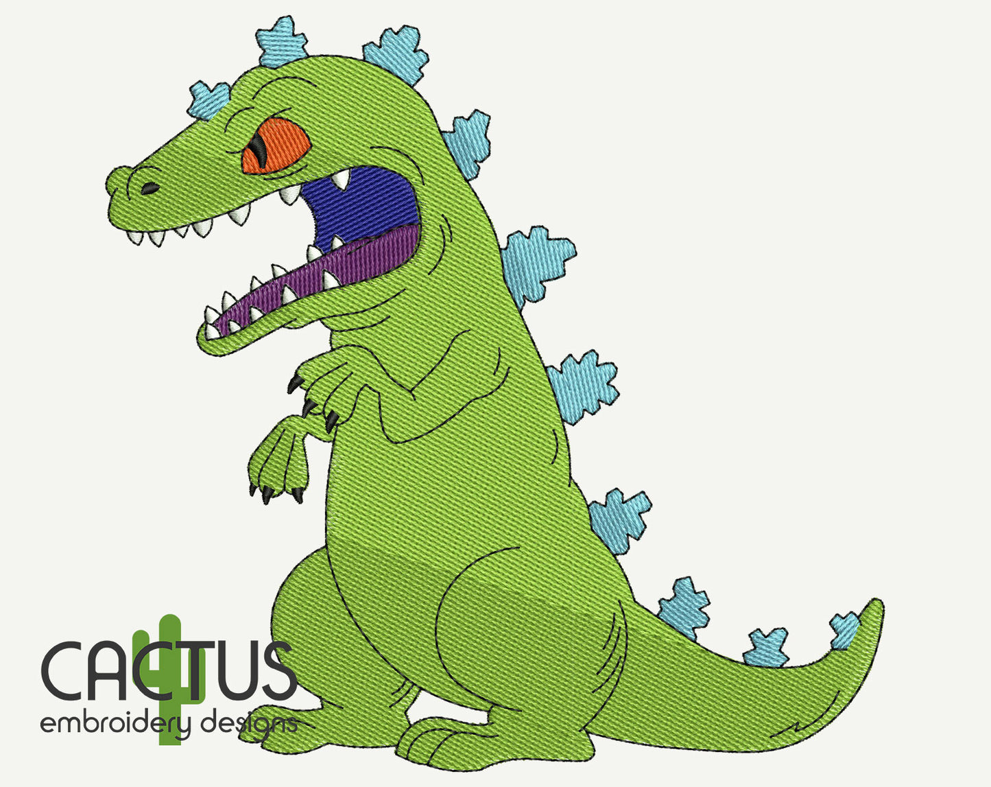 Reptile Embroidery Design
