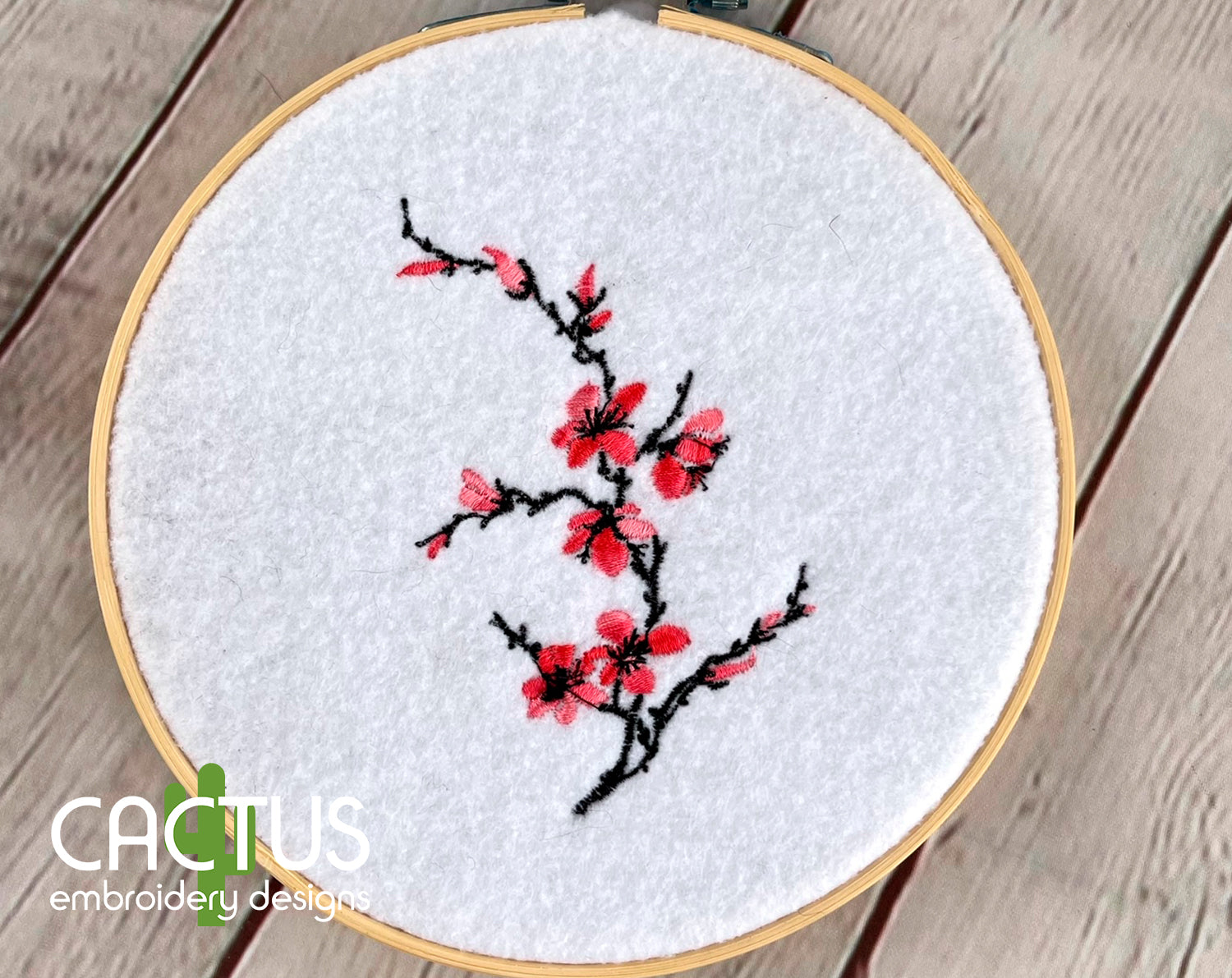 Kawaii Cherry Blossom Embroidered Purse
