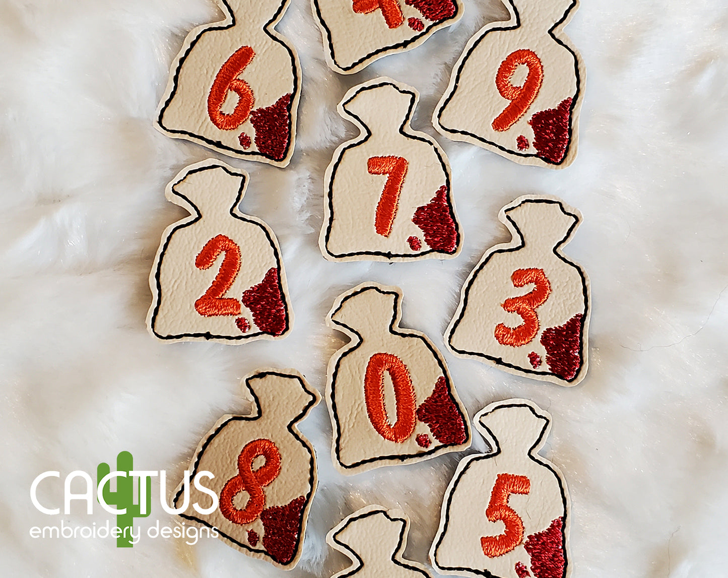 Sam Days till Halloween Countdown Embroidery Design