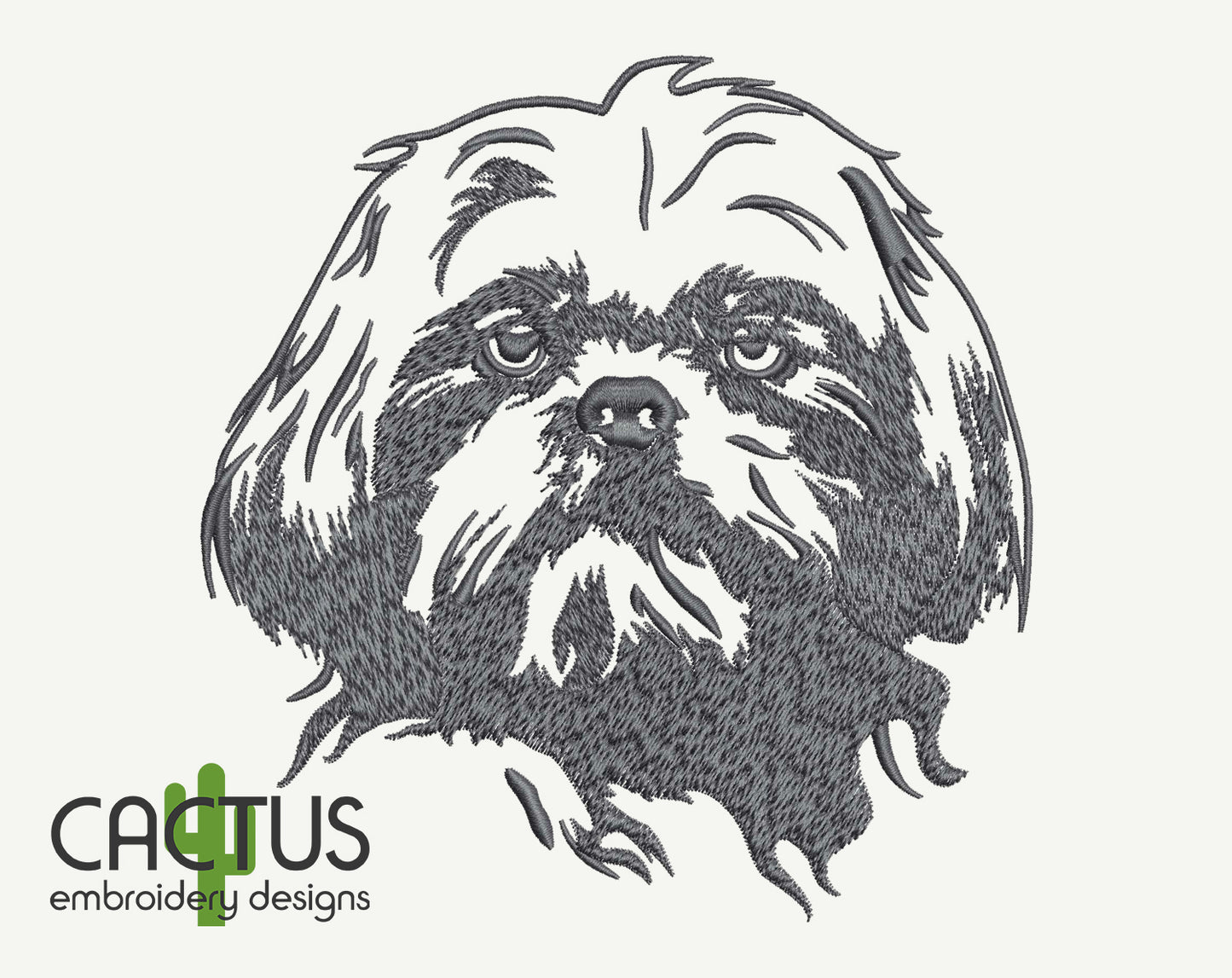 Shih Tzu Embroidery Design