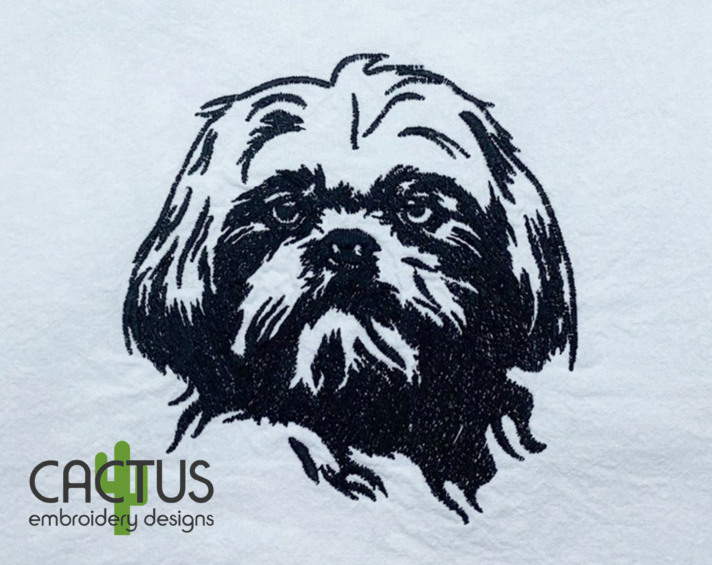 Shih Tzu Embroidery Design
