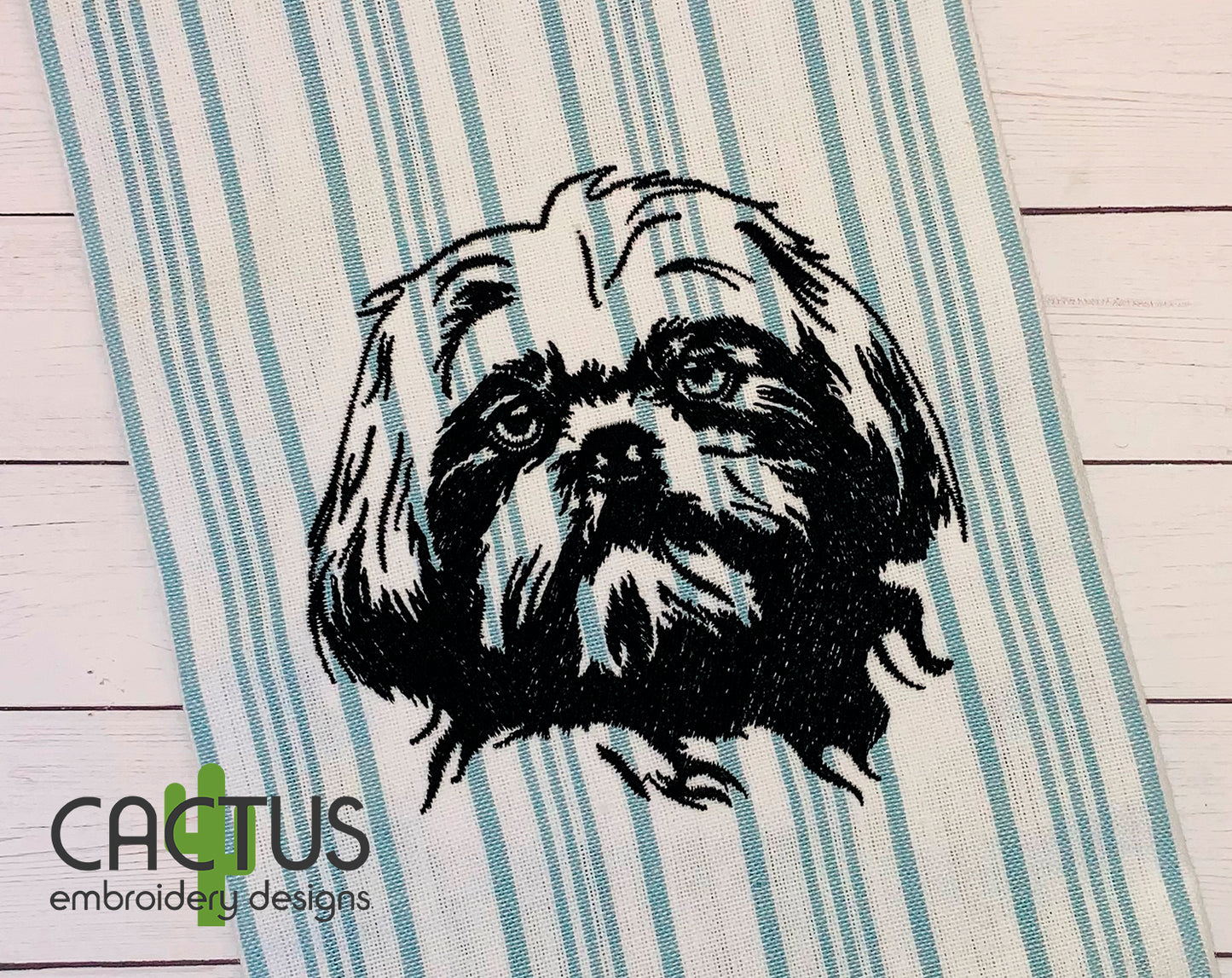 Shih Tzu Embroidery Design