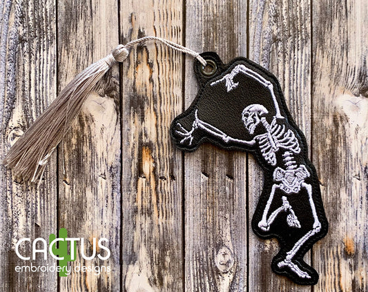 Skeleton Set of Bookmark\Bag Tag & Feltie