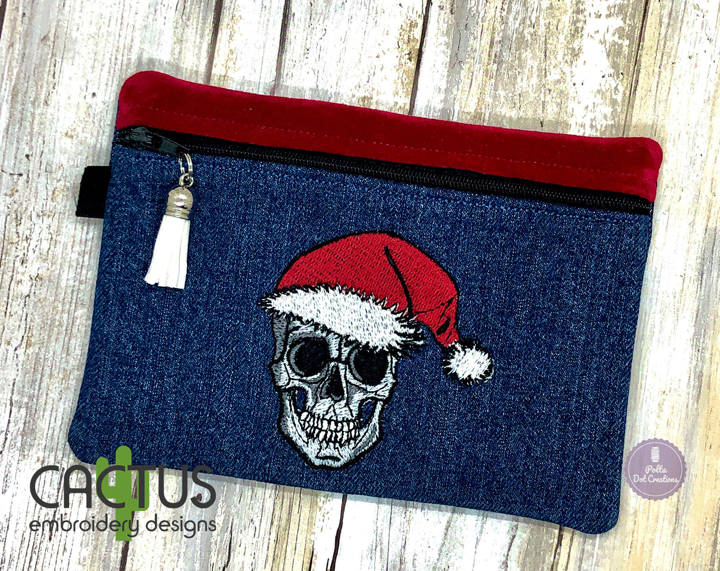 Skull in Hat Embroidery Design