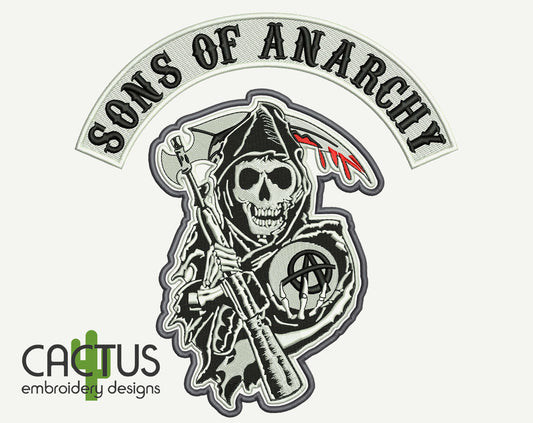 Death Patch Embroidery Design