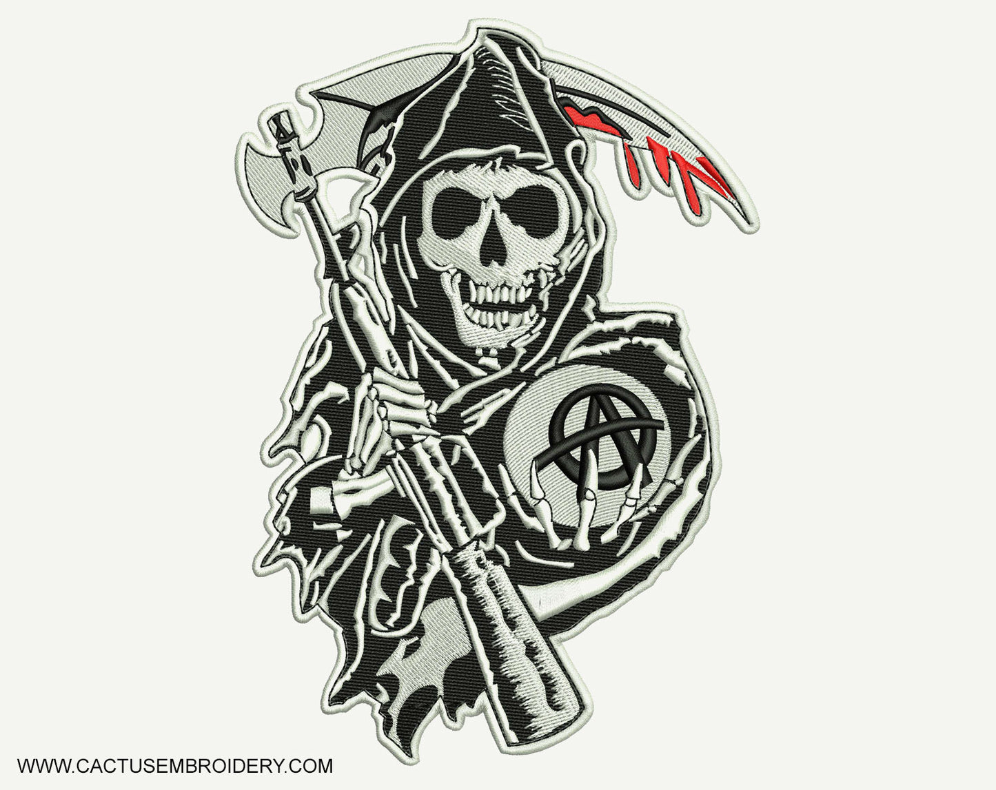 Death Patch Embroidery Design