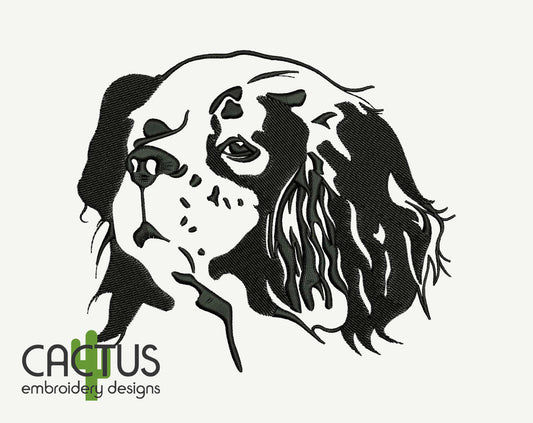 Spaniel Embroidery Design
